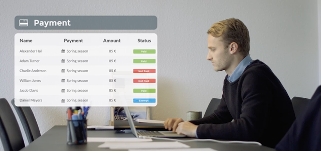 Payment tracker for sports clubs and teams Payment tracker for sports clubs and teams